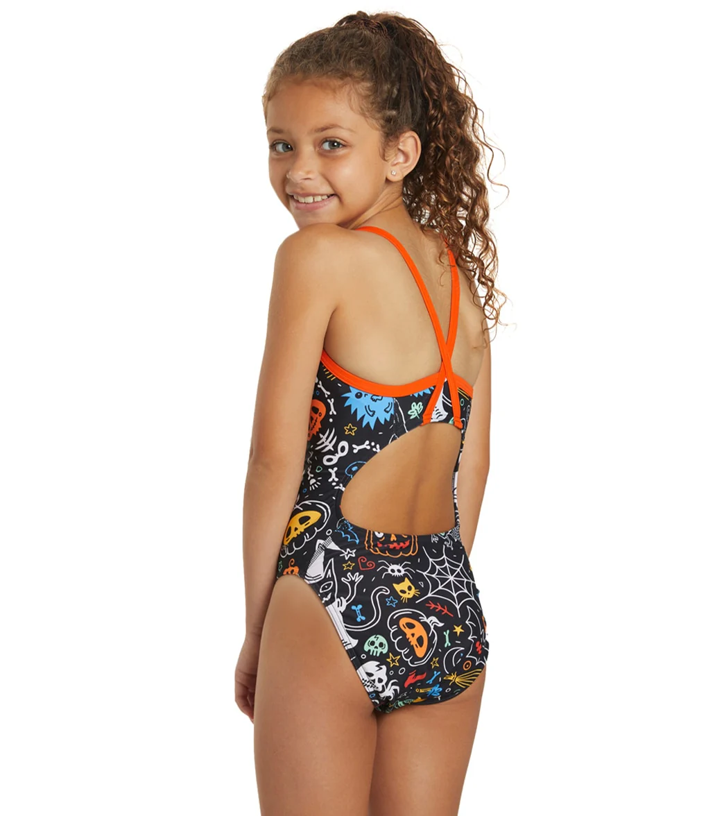 Sporti Halloween Party Thin Strap One Piece Swimsuit Youth (22-28) - Image 3
