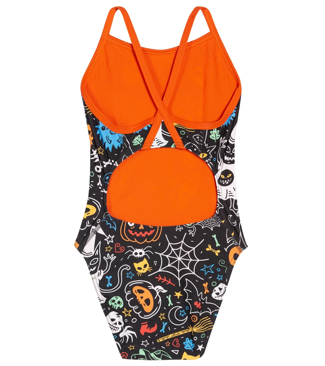 Sporti Halloween Party Thin Strap One Piece Swimsuit Youth (22-28) - Image 6