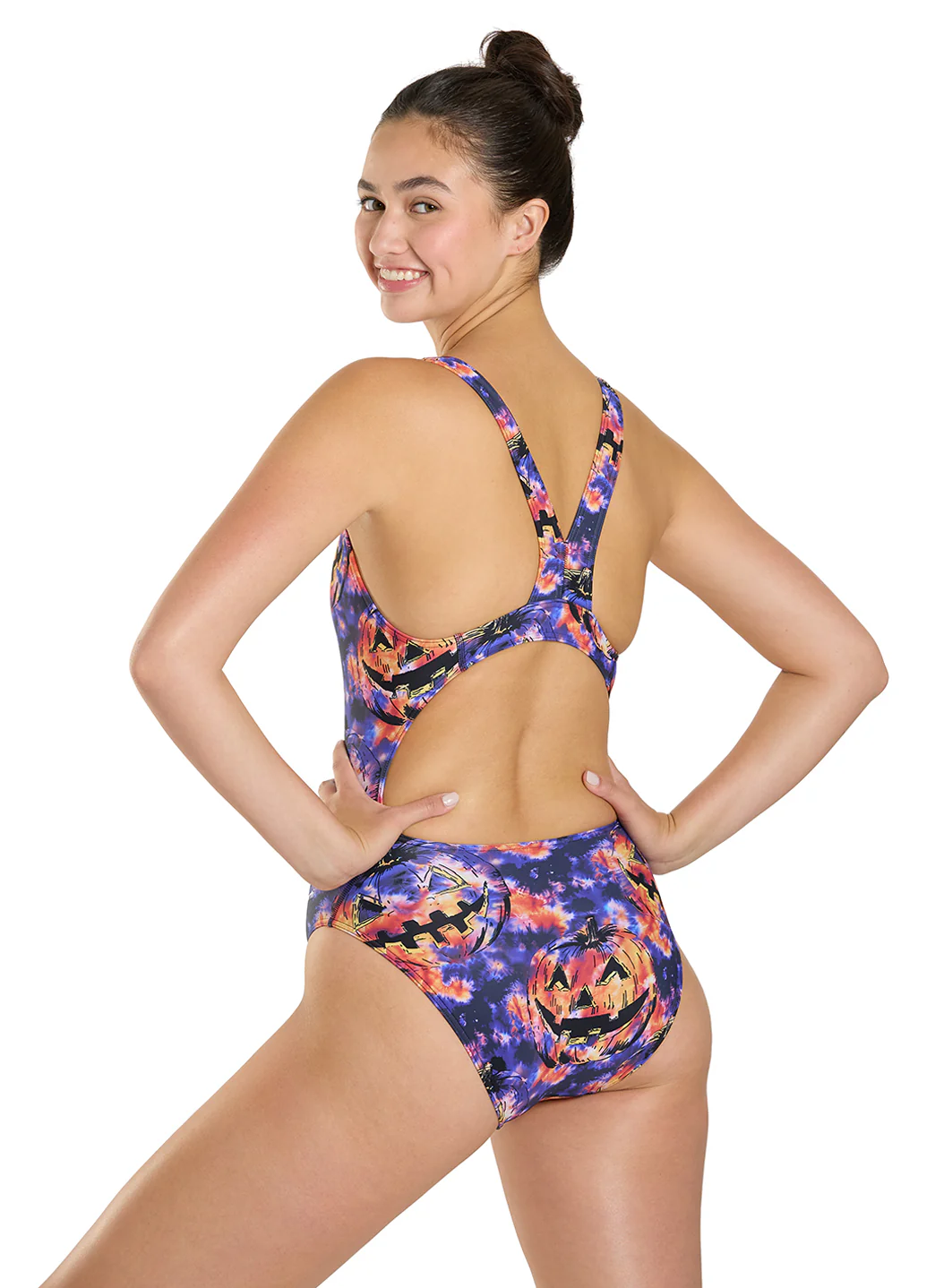 Sporti Haunted Harvest Wide Strap One Piece Swimsuit (22-44) - Image 4