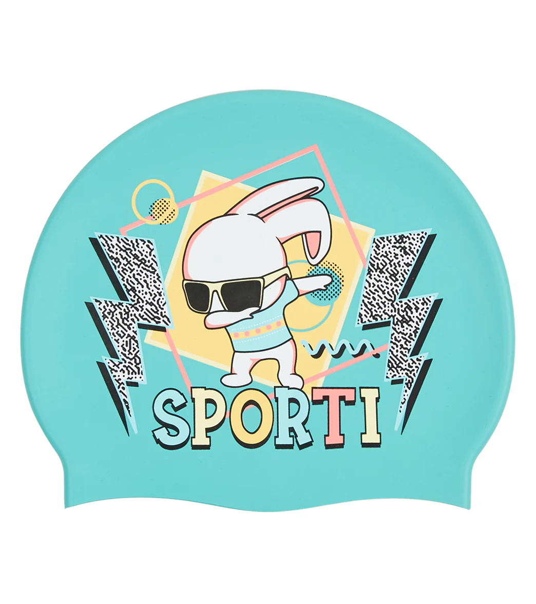 Sporti Hip Hop Bunny Silicone Swim Cap - Image 8