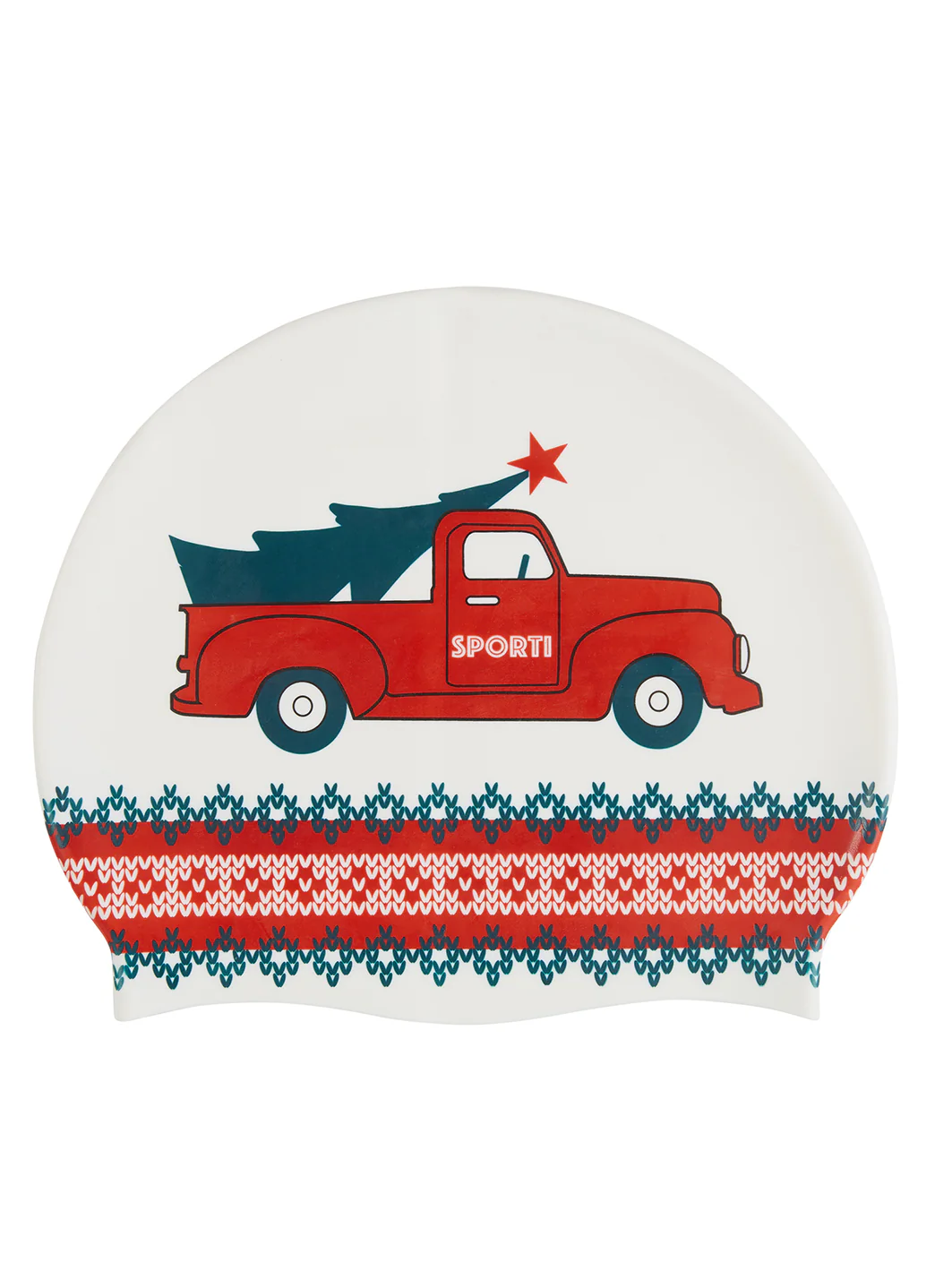 Sporti Home for the Holidays Silicone Swim Cap - Image 2