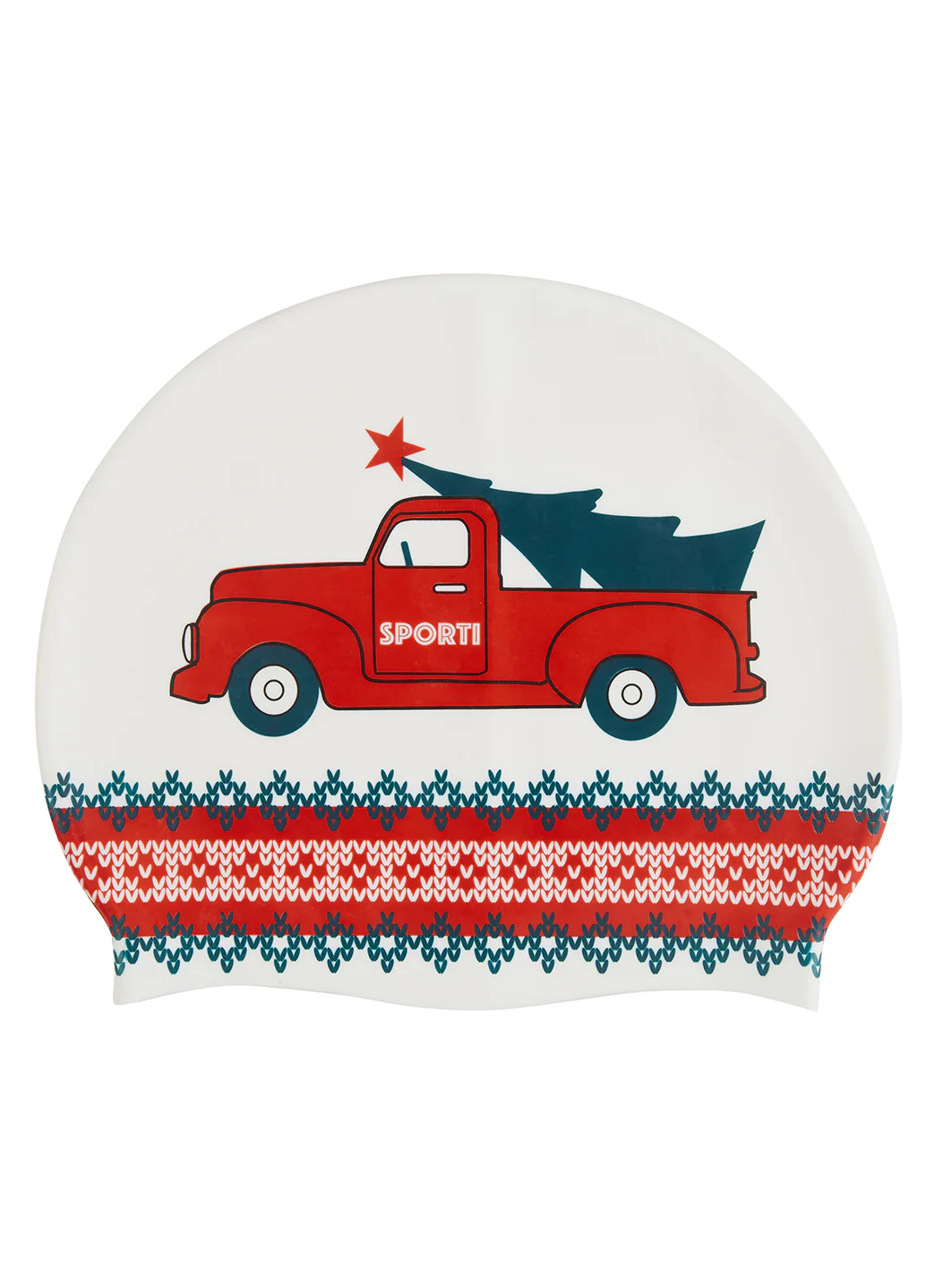 Sporti Home for the Holidays Silicone Swim Cap - Image 3