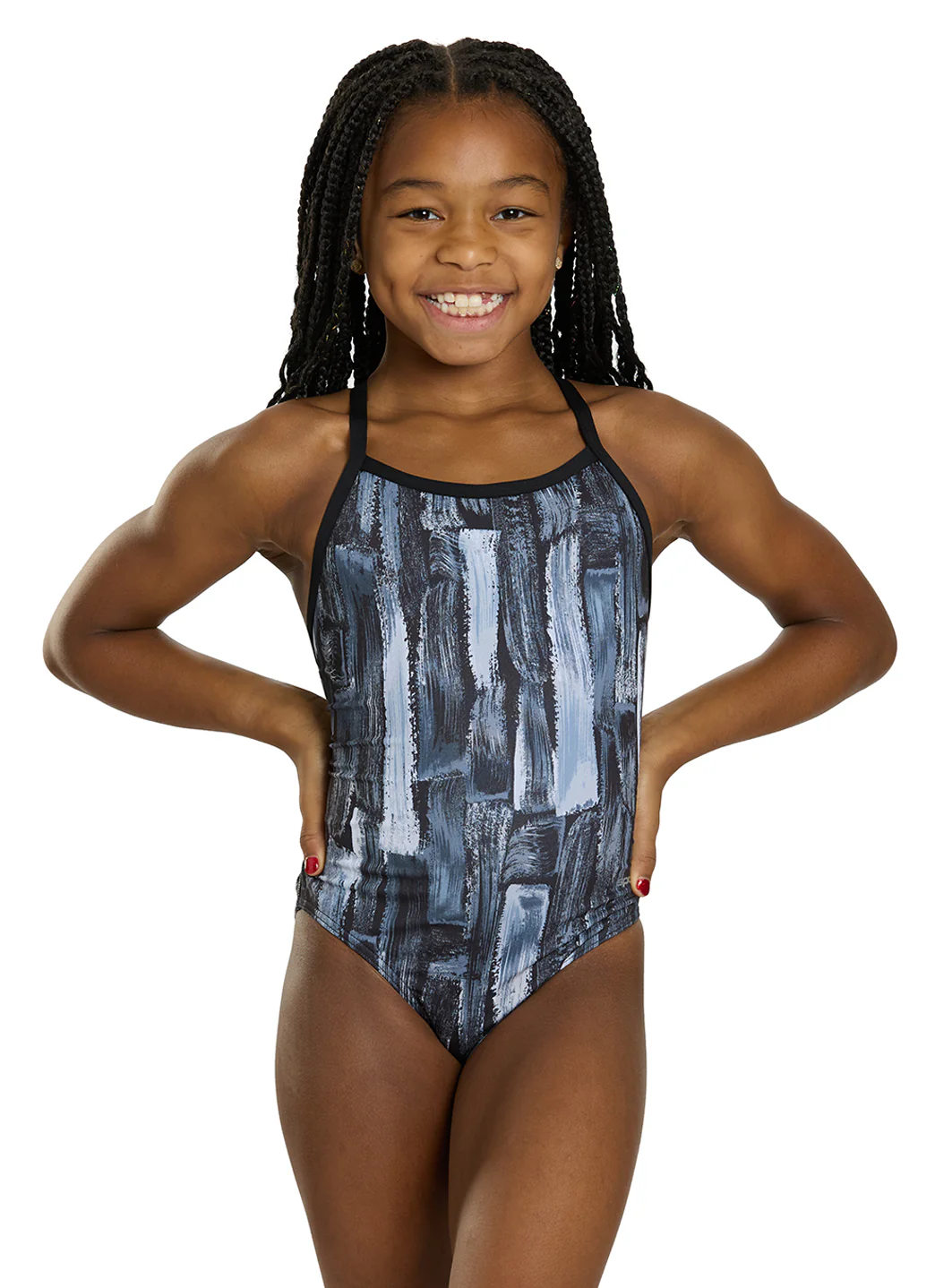 Sporti HydroLast Artsy Thin Strap One Piece Swimsuit (22-40) - Image 11