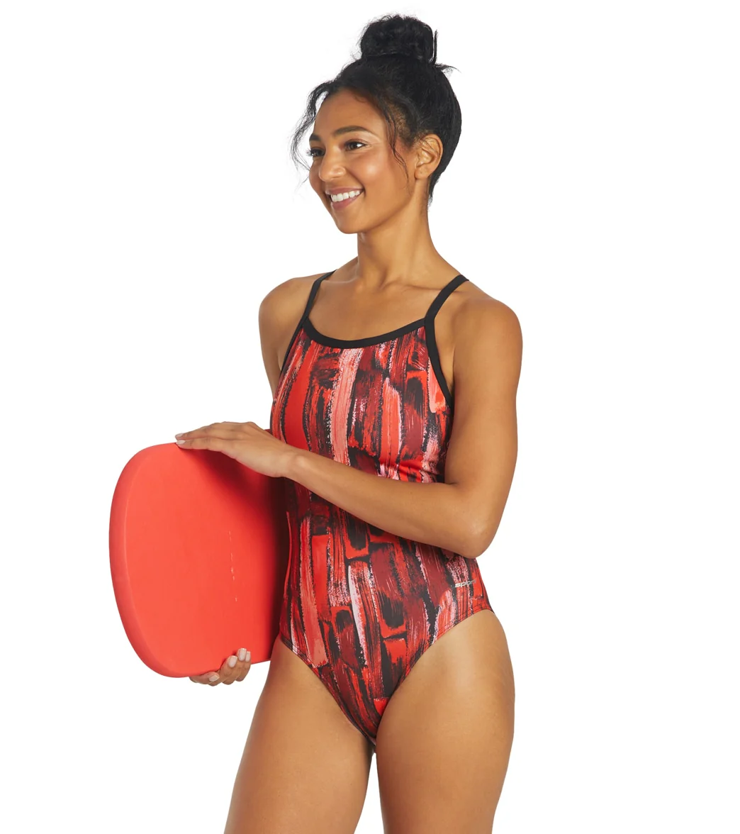 Sporti HydroLast Artsy Thin Strap One Piece Swimsuit (22-40) - Image 34