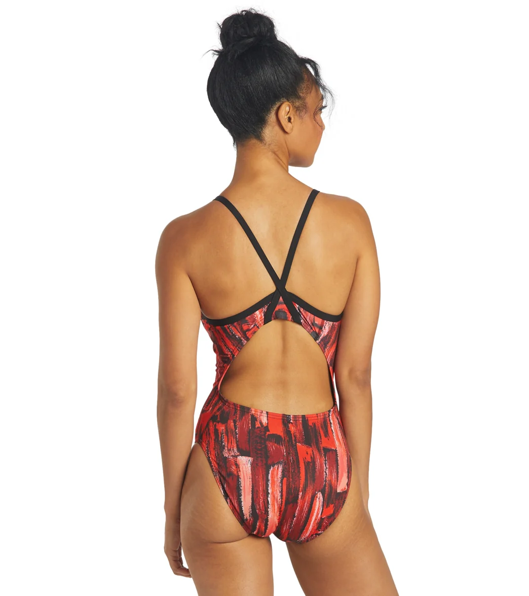 Sporti HydroLast Artsy Thin Strap One Piece Swimsuit (22-40) - Image 36