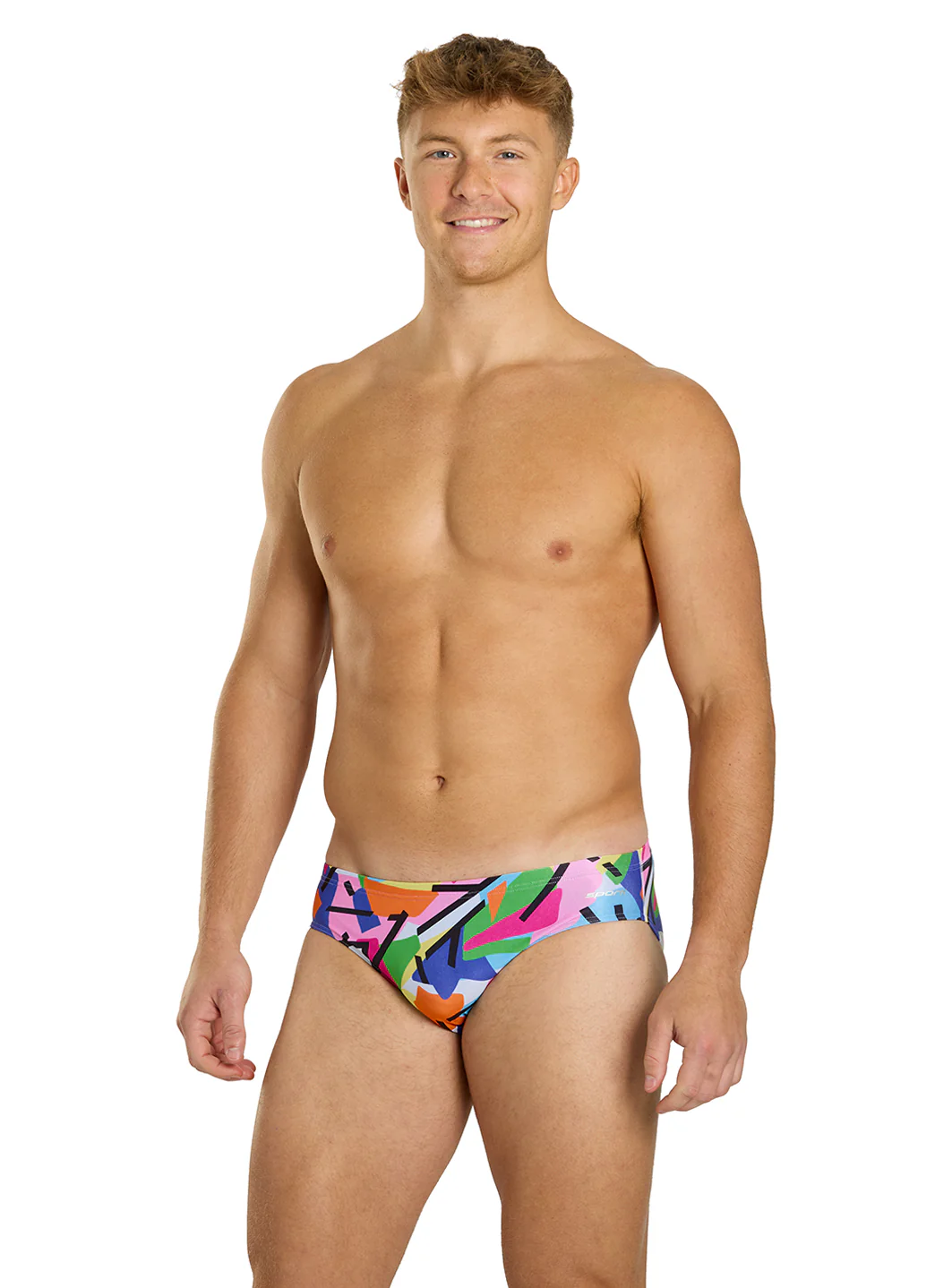 Sporti HydroLast Electric Pop Brief Swimsuit (26-40) - Image 3