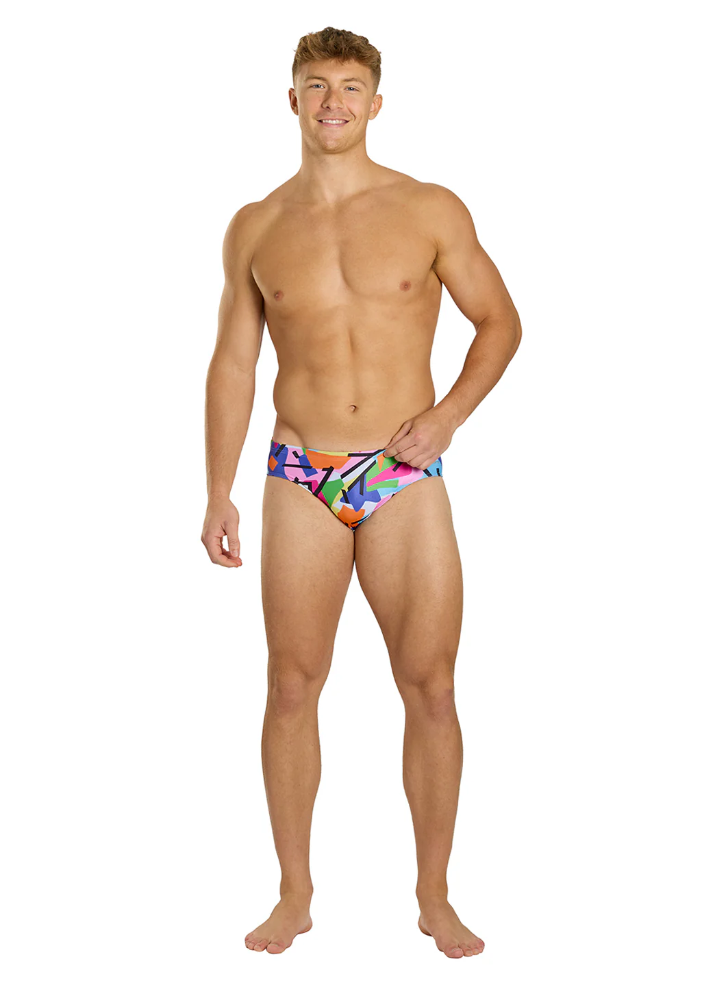 Sporti HydroLast Electric Pop Brief Swimsuit (26-40) - Image 5