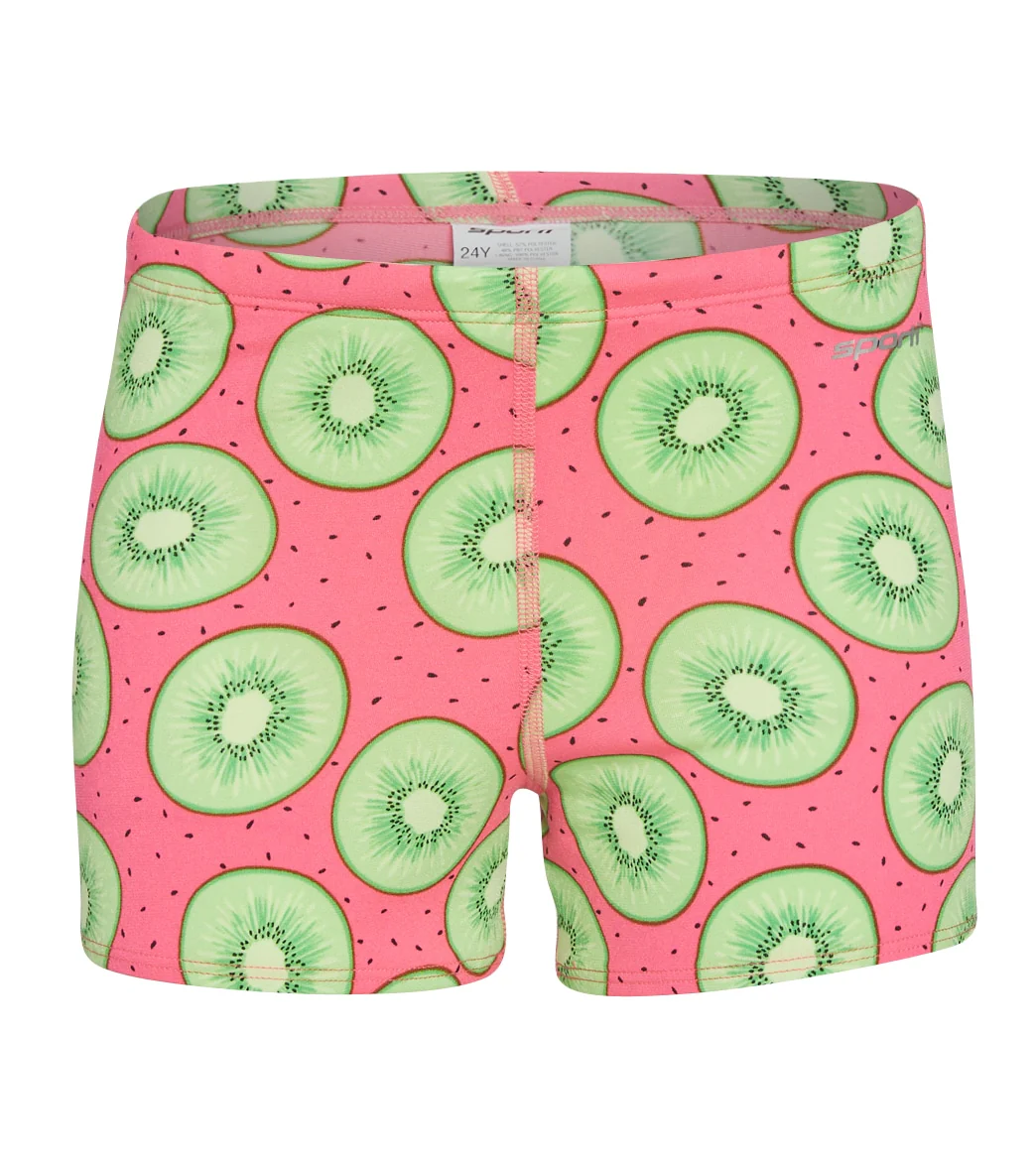 Sporti HydroLast Love Kiwi Square Leg Swimsuit Youth (22-28) - Image 2