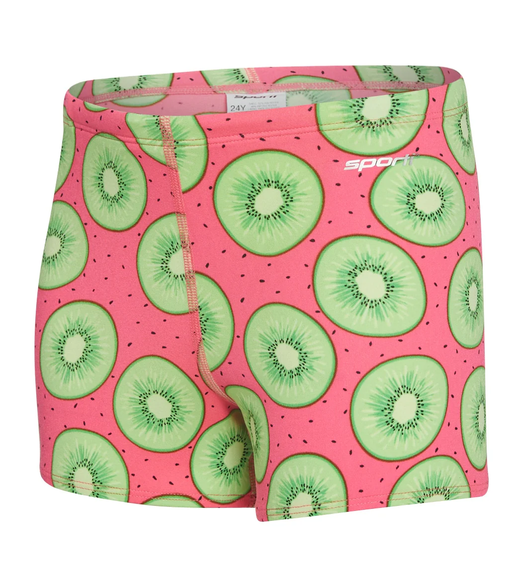 Sporti HydroLast Love Kiwi Square Leg Swimsuit Youth (22-28) - Image 5