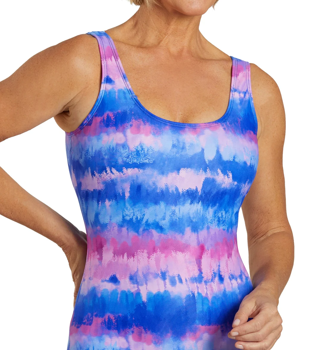 Sporti HydroLast Malibu Sunrise Chlorine Resistant Moderate Scoop Back One Piece Swimsuit - Image 8
