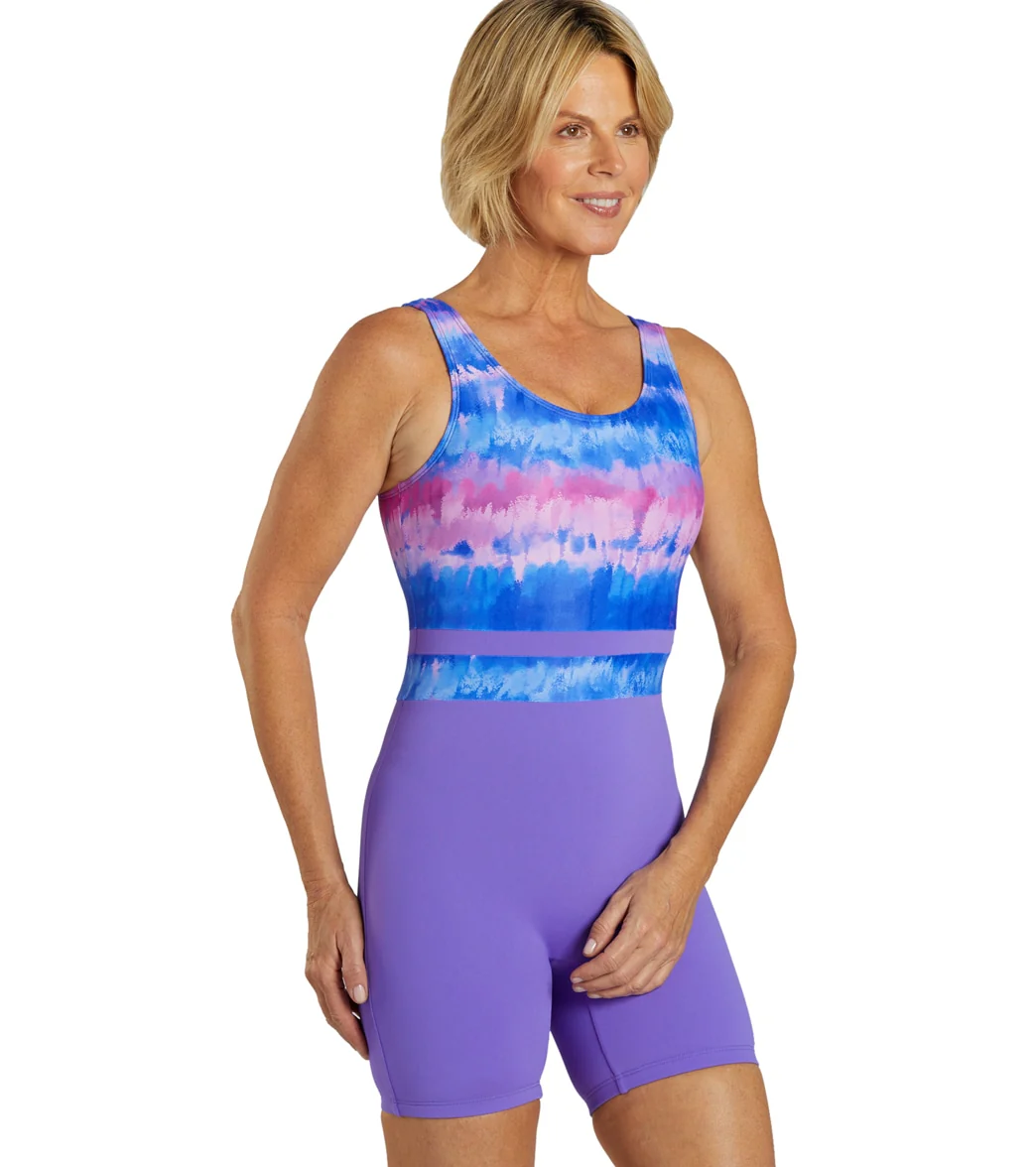Sporti HydroLast Malibu Sunrise Chlorine Resistant Scoop Back Unitard One Piece Swimsuit - Image 3