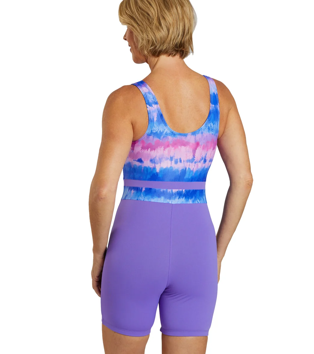 Sporti HydroLast Malibu Sunrise Chlorine Resistant Scoop Back Unitard One Piece Swimsuit - Image 5