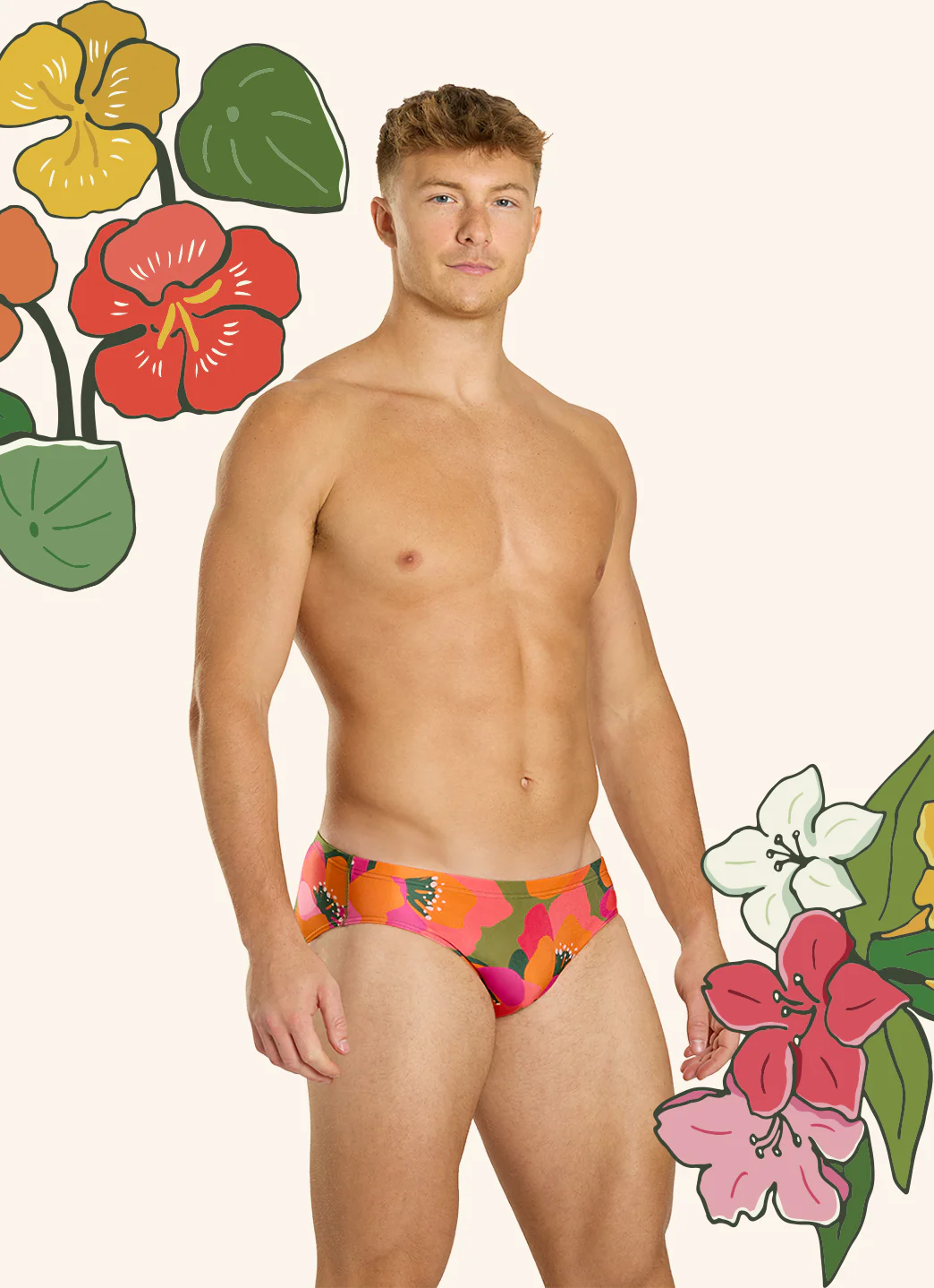 Sporti HydroLast Petal Pop Brief Swimsuit (26-40) - Image 12