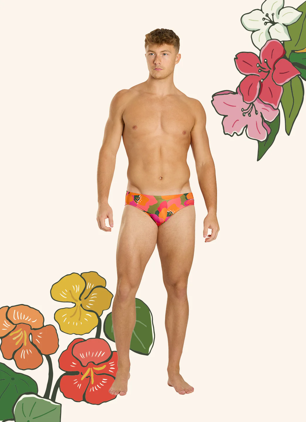 Sporti HydroLast Petal Pop Brief Swimsuit (26-40) - Image 5