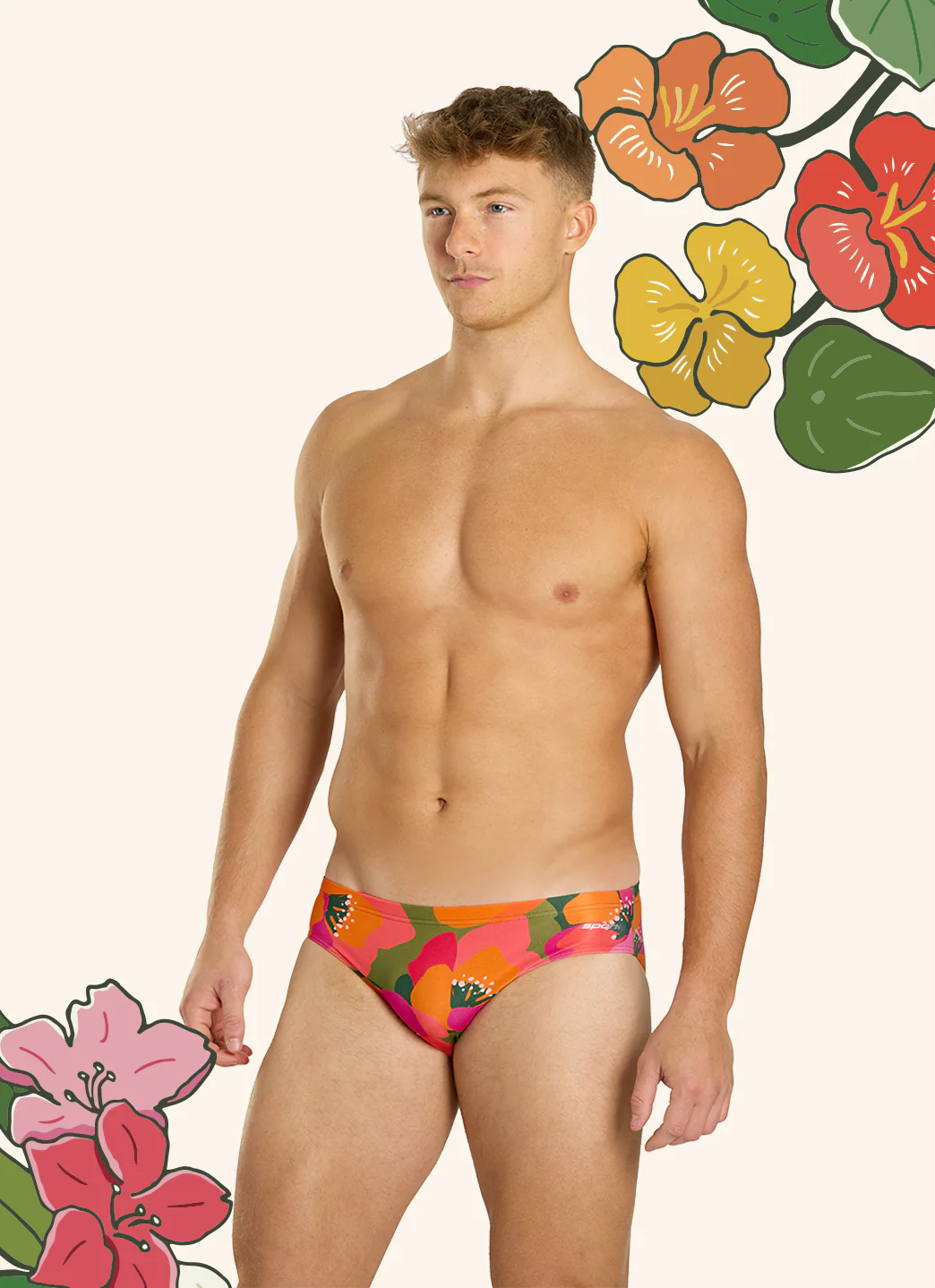 Sporti HydroLast Petal Pop Brief Swimsuit (26-40) - Image 6