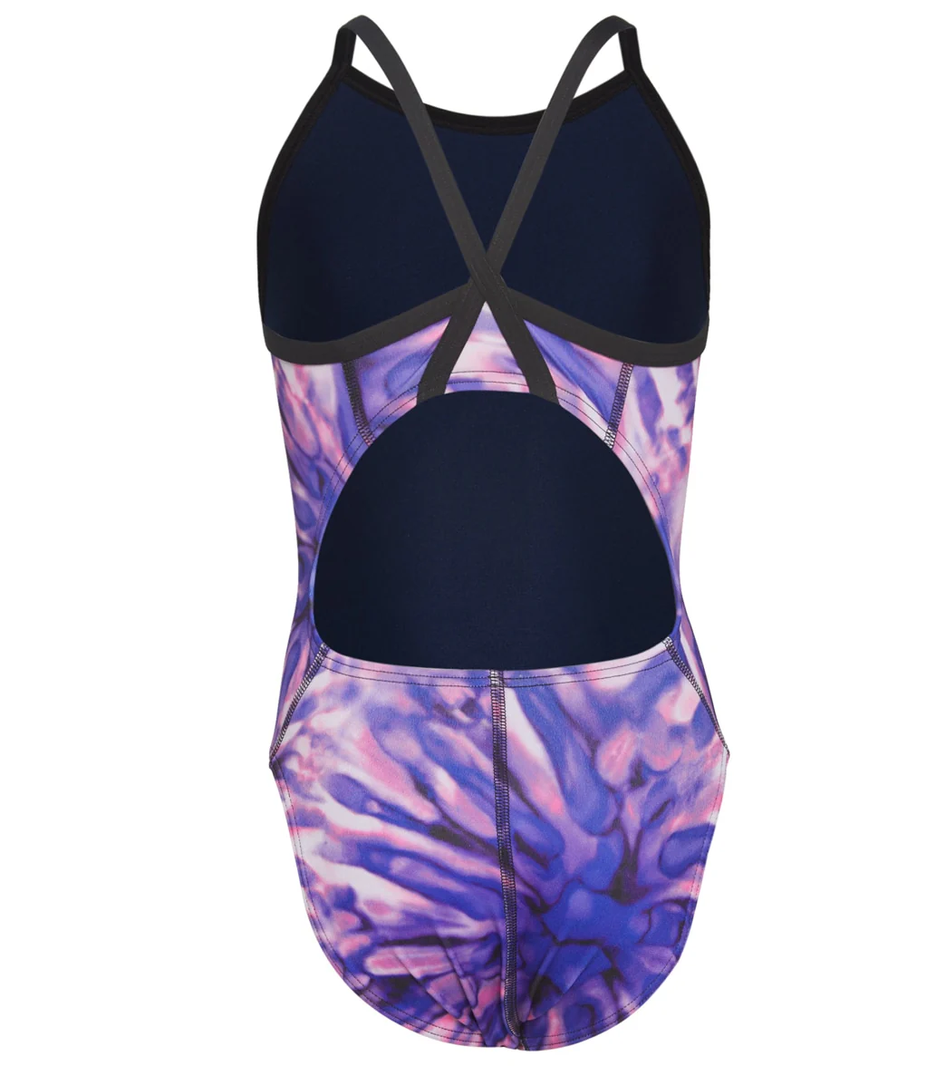 Sporti HydroLast Spacey Thin Strap One Piece Swimsuit Youth (22-28) - Image 2