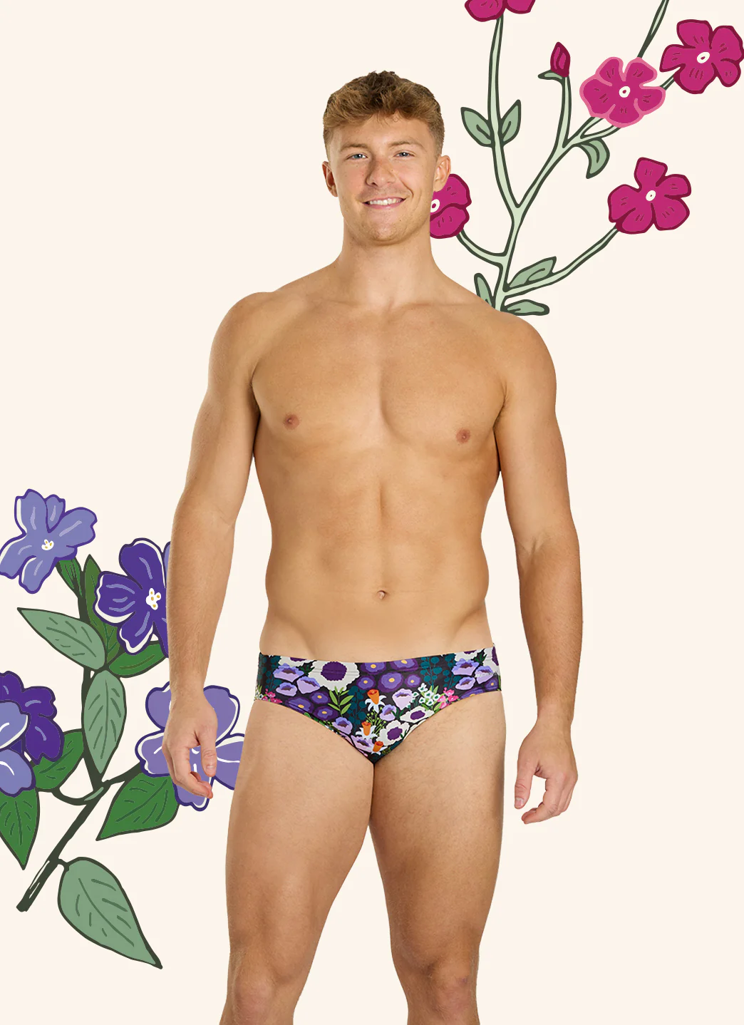 Sporti HydroLast Spring Meadow Brief Swimsuit (26-40) - Image 3