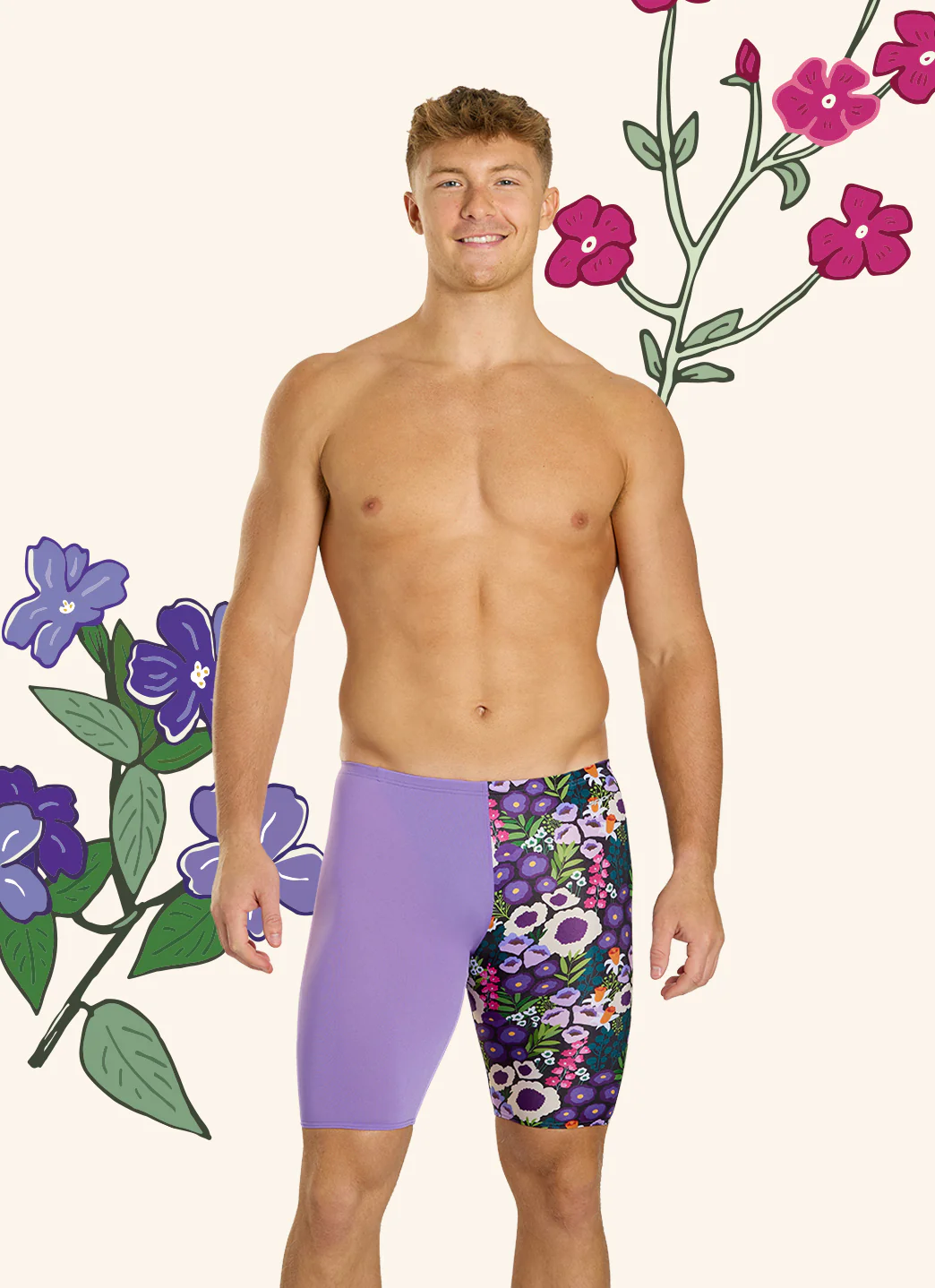 Sporti HydroLast Spring Meadow Jammer Swimsuit (22-40) - Image 3