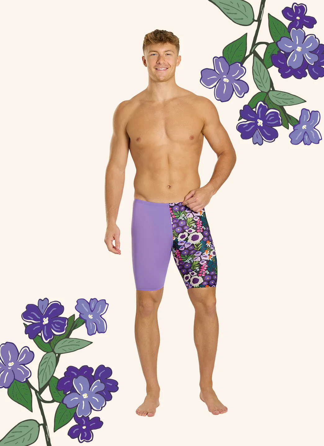 Sporti HydroLast Spring Meadow Jammer Swimsuit (22-40) - Image 6