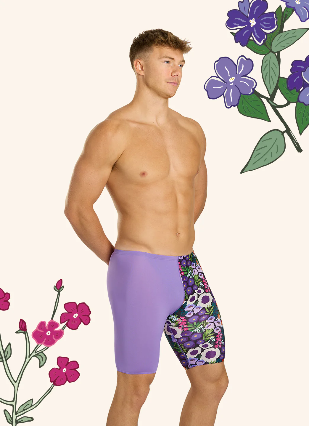 Sporti HydroLast Spring Meadow Jammer Swimsuit (22-40) - Image 7