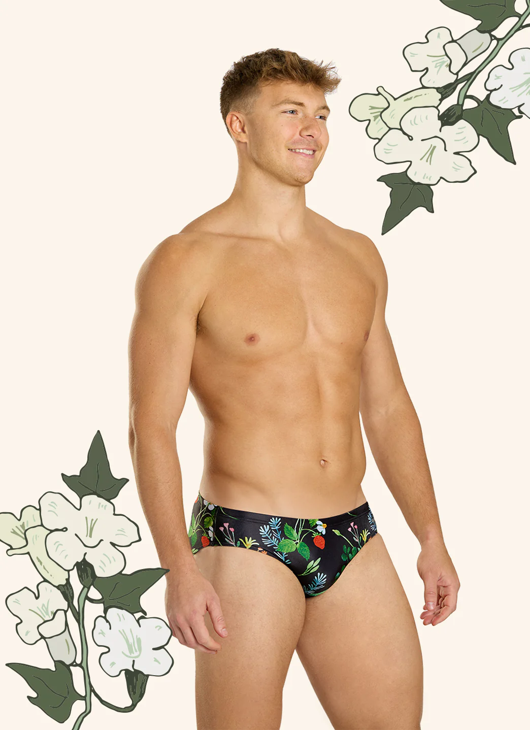 Sporti HydroLast Strawberry Fields Brief Swimsuit (26-40) - Image 6