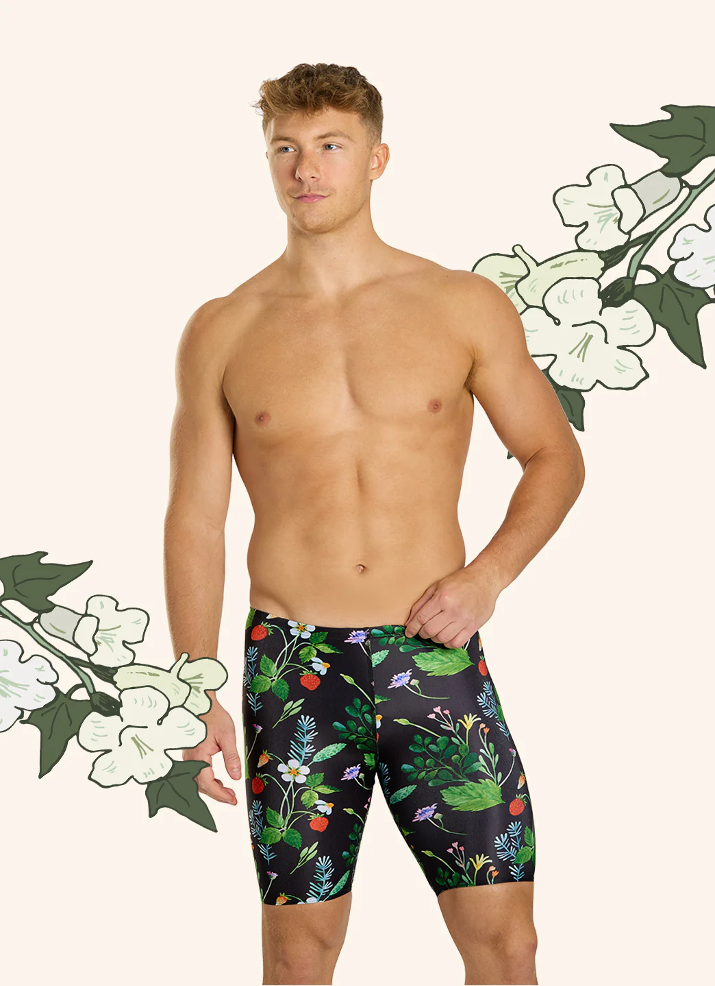 Sporti HydroLast Strawberry Fields Jammer Swimsuit (22-40) - Image 2