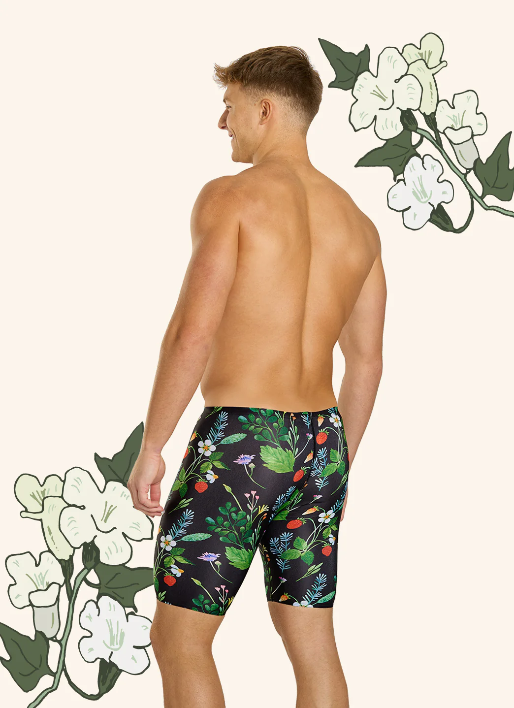 Sporti HydroLast Strawberry Fields Jammer Swimsuit (22-40) - Image 5