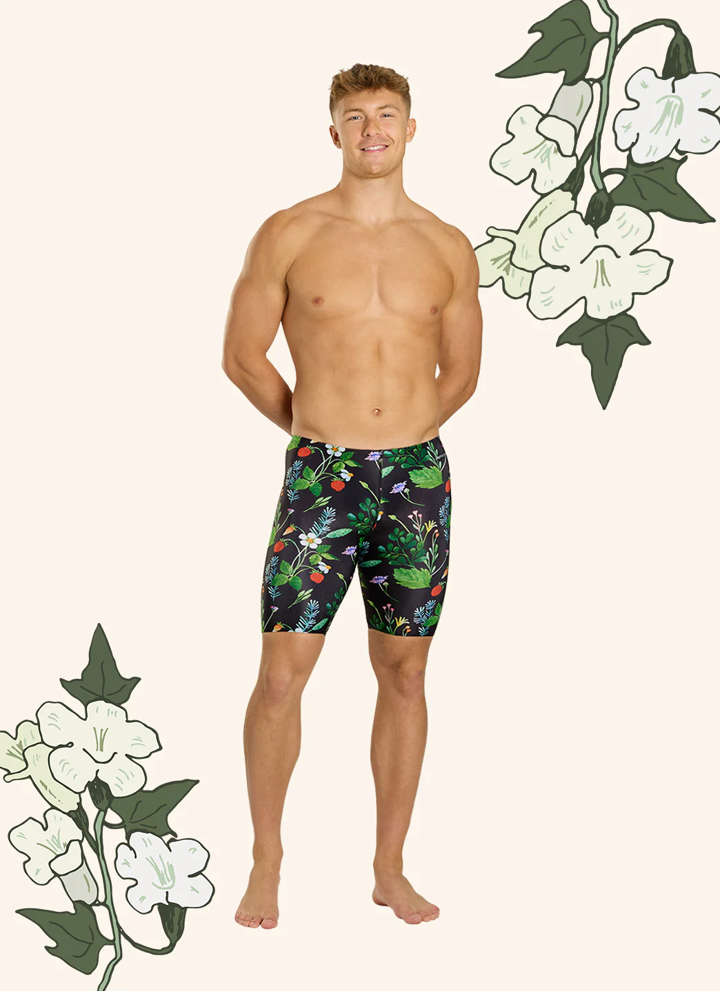Sporti HydroLast Strawberry Fields Jammer Swimsuit (22-40) - Image 6