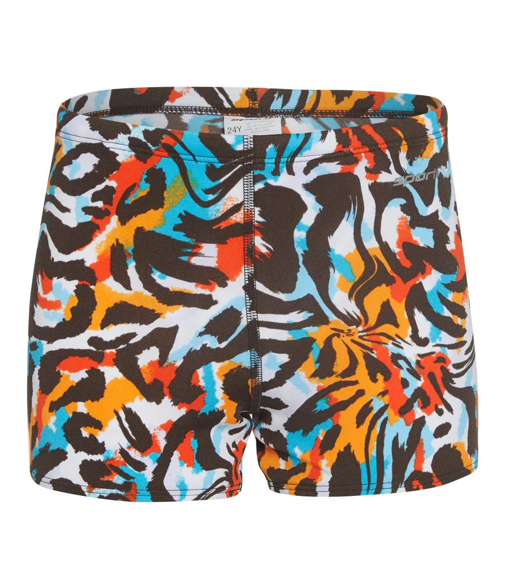 Sporti HydroLast Tiger Mingle Square Leg Swimsuit Youth (22-28) - Image 2