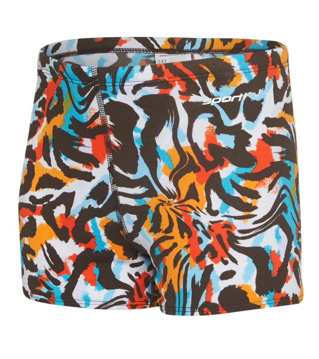 Sporti HydroLast Tiger Mingle Square Leg Swimsuit Youth (22-28) - Image 5