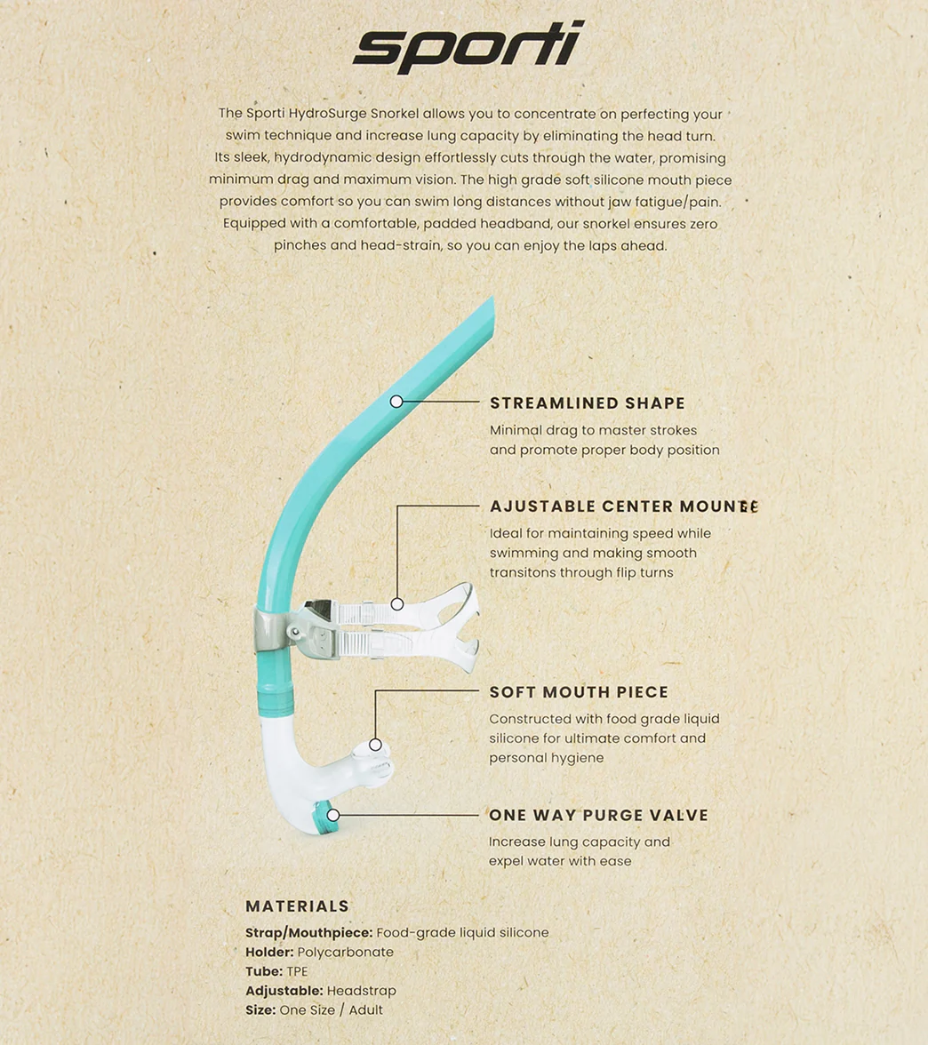 Sporti HydroSurge Swim Snorkel - Image 11