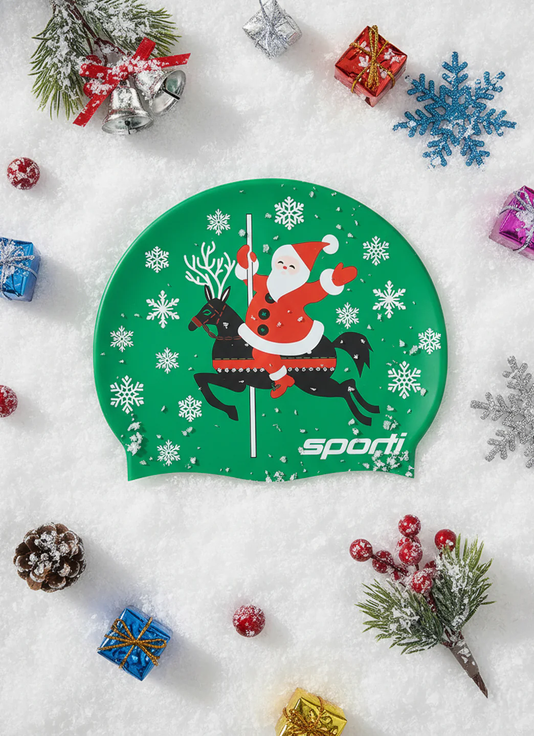 Sporti Jolly Go Round Silicone Swim Cap - Image 4