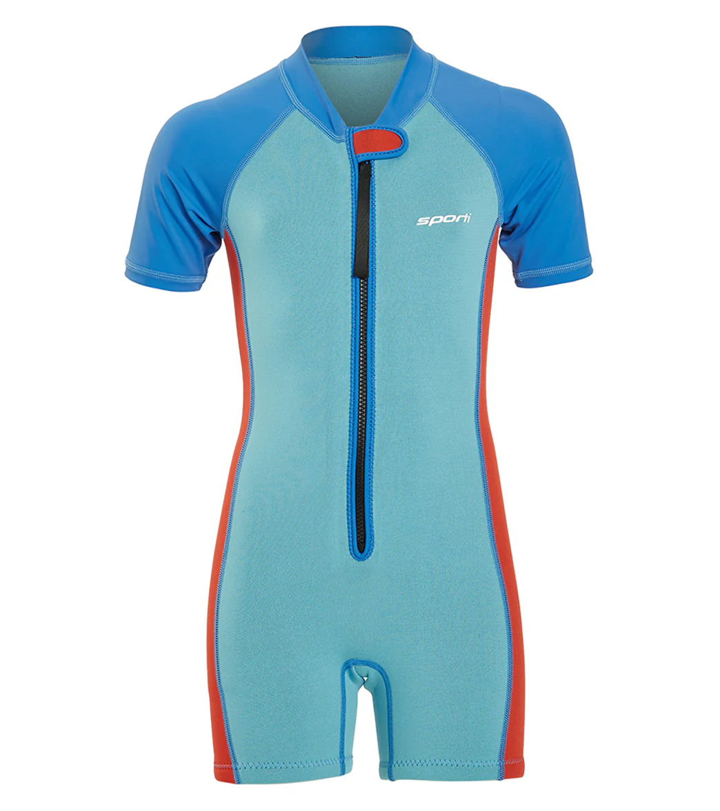 Sporti Kid's UPF 50+ Minnow Short Sleeve Thermal Suit - Image 2