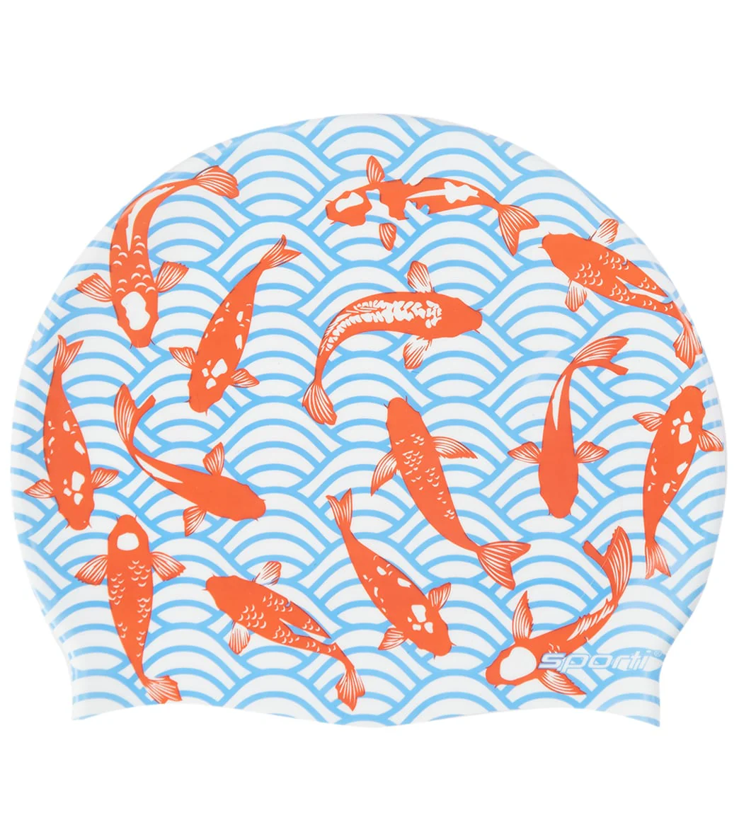 Sporti Koi Fish Silicone Swim Cap