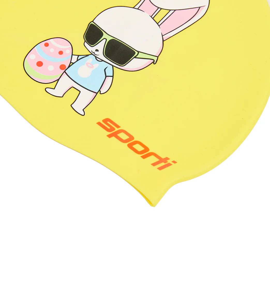 Sporti Kool Bunny Silicone Swim Cap - Image 3