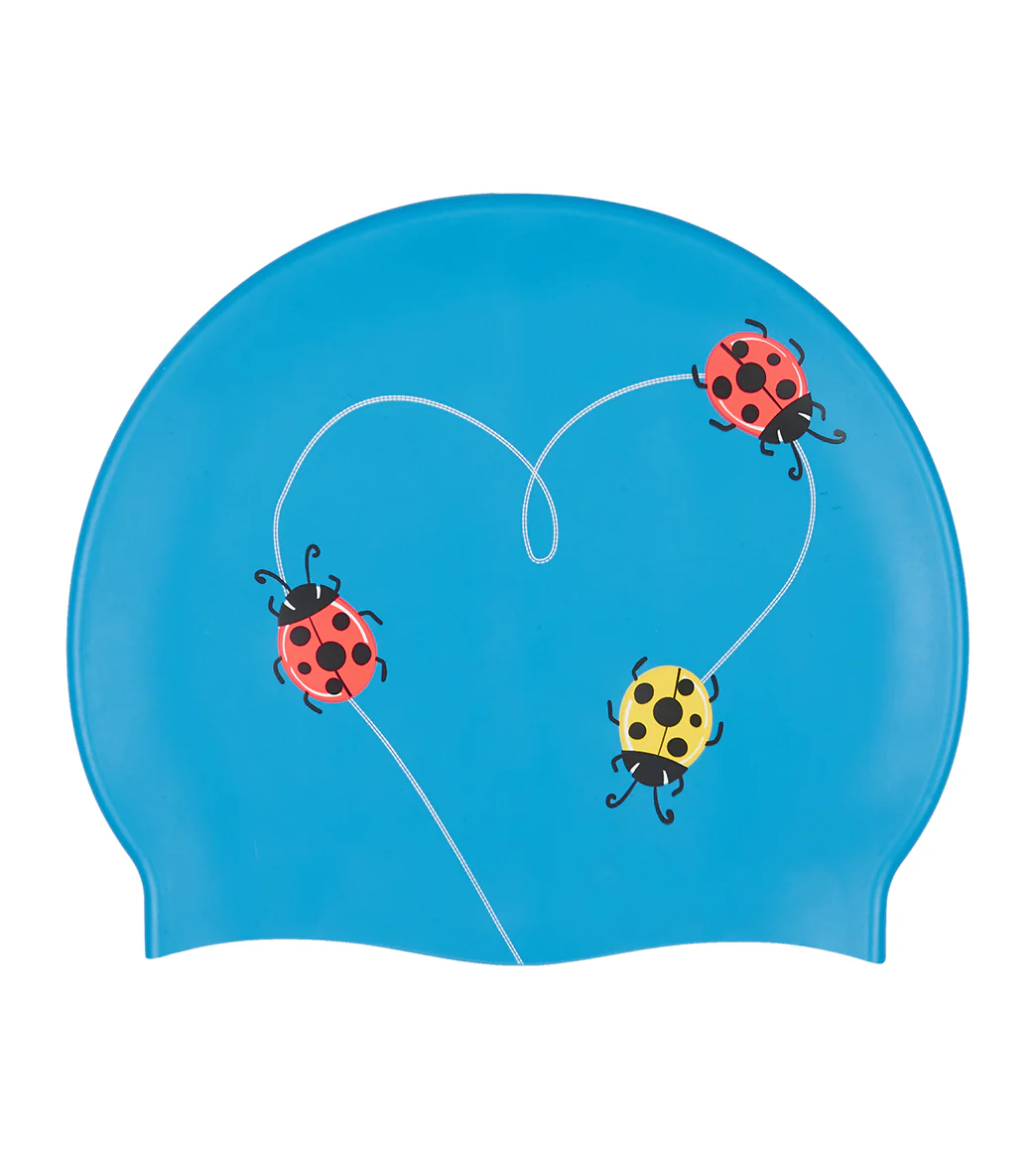 Sporti Ladybug Love Silicone Swim Cap - Image 4