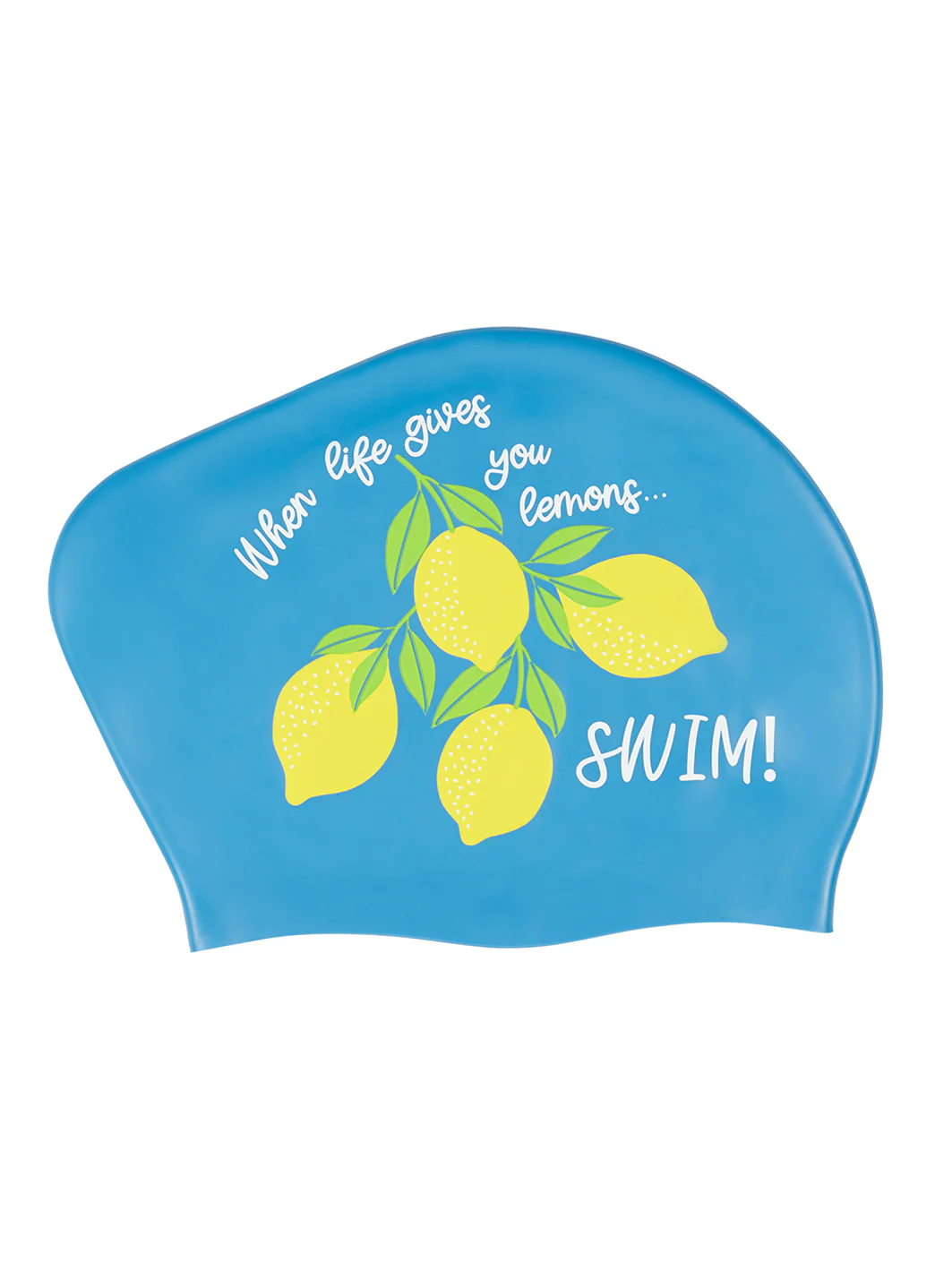Sporti Lemonade Long Hair Bun Silicone Swim Cap - Image 4