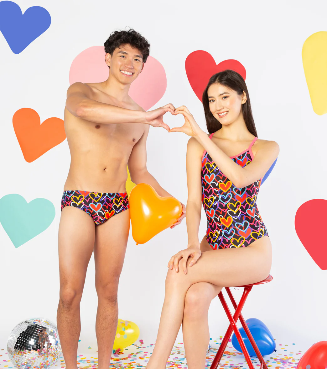 Sporti Limited Edition Be Mine Thin Strap One Piece Swimsuit (22-44) - Image 11
