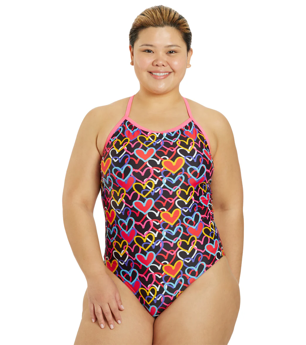 Sporti Limited Edition Be Mine Thin Strap One Piece Swimsuit (22-44) - Image 13