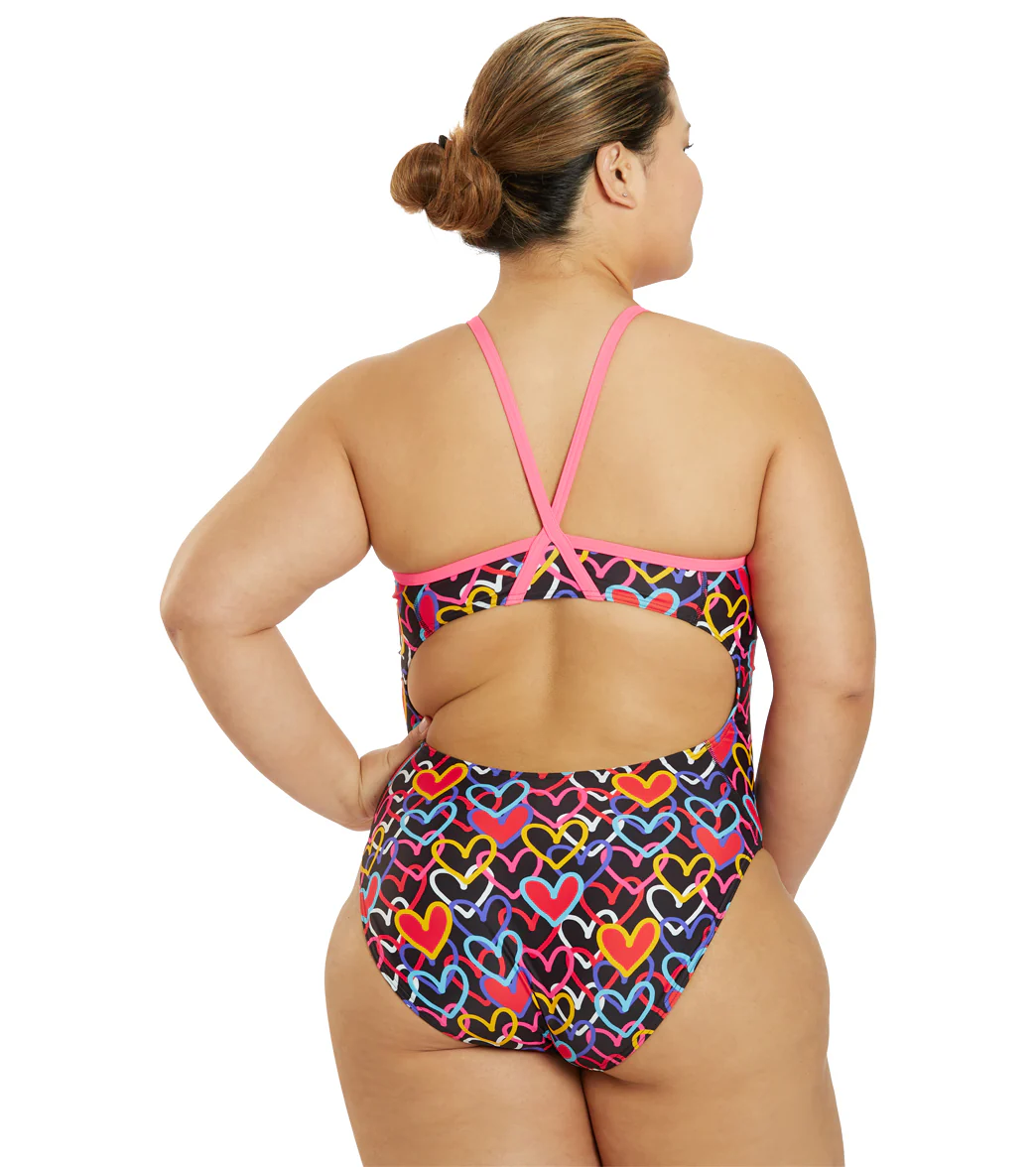 Sporti Limited Edition Be Mine Thin Strap One Piece Swimsuit (22-44) - Image 14
