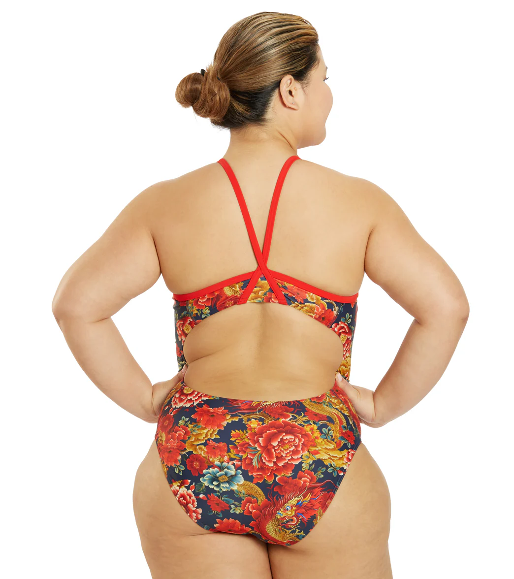 Sporti Limited Edition Dragonfire Thin Strap One Piece Swimsuit (22-44) - Image 13
