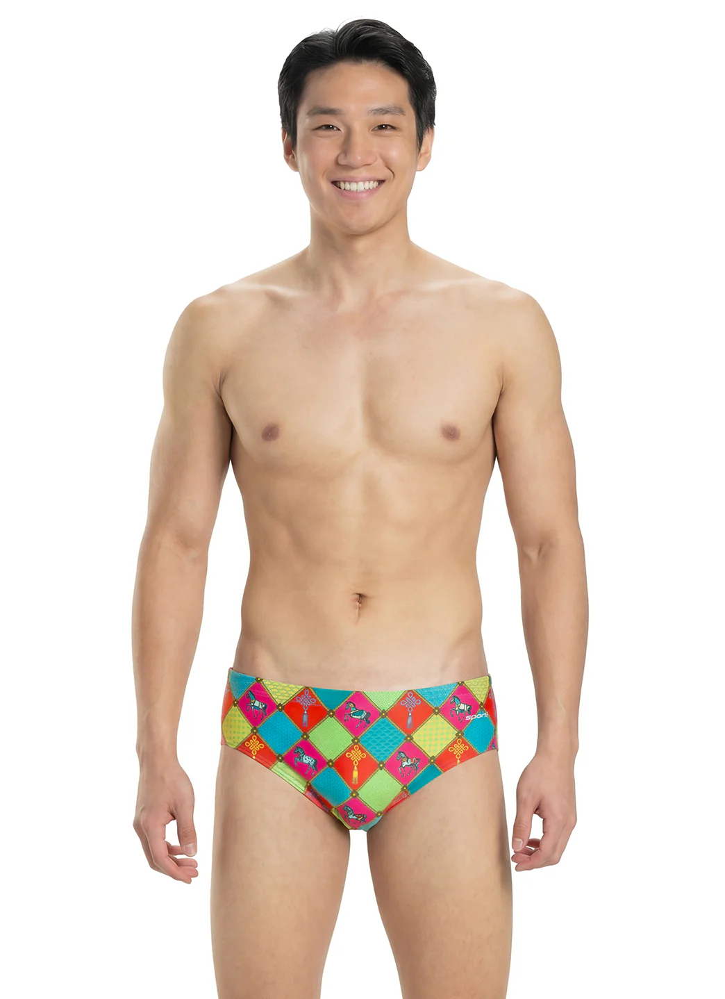 Sporti Limited Edition Dynasty Gallop Brief Swimsuit (26-40) - Image 3