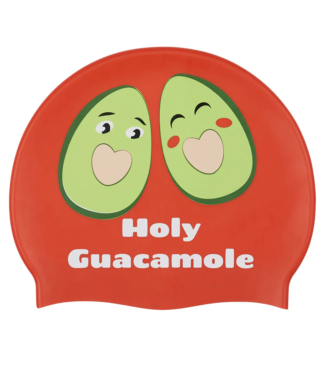 Sporti Limited Edition Holy Guacamole Silicone Swim Cap - Image 2
