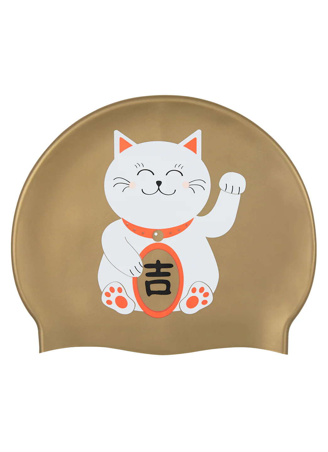 Sporti Limited Edition Lucky Cat Silicone Swim Cap - Image 4
