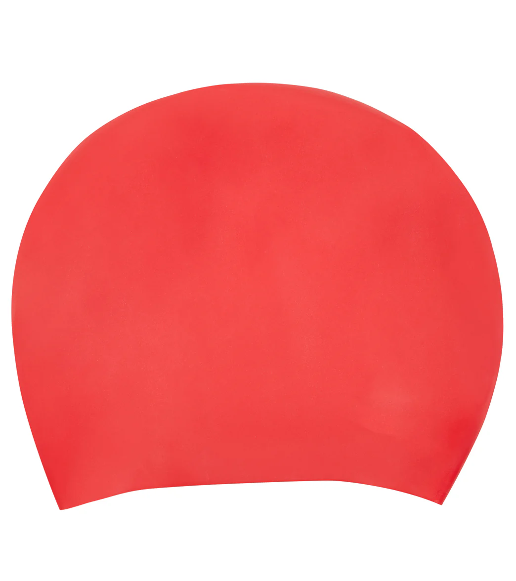 Sporti Long Hair Silicone Swim Cap Set of 2 - Image 12