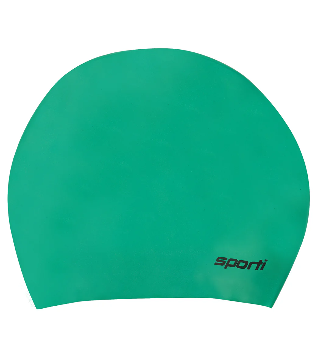Sporti Long Hair Silicone Swim Cap Set of 2 - Image 13