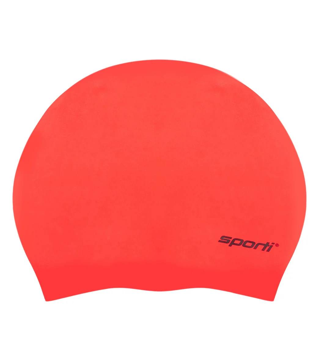 Sporti Long Hair Silicone Swim Cap Set of 2 - Image 18