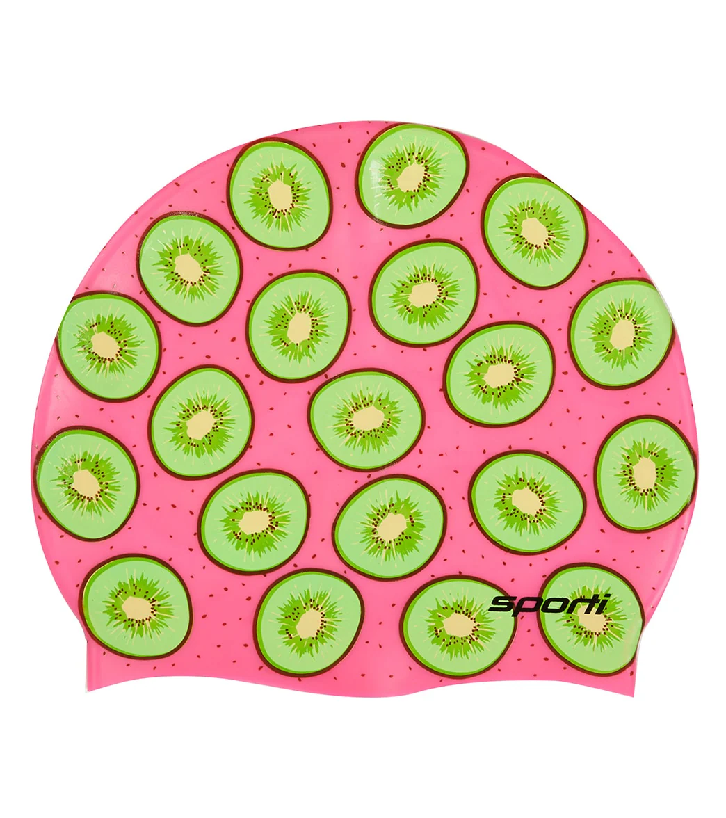 Sporti Love Kiwi Silicone Swim Cap - Image 5