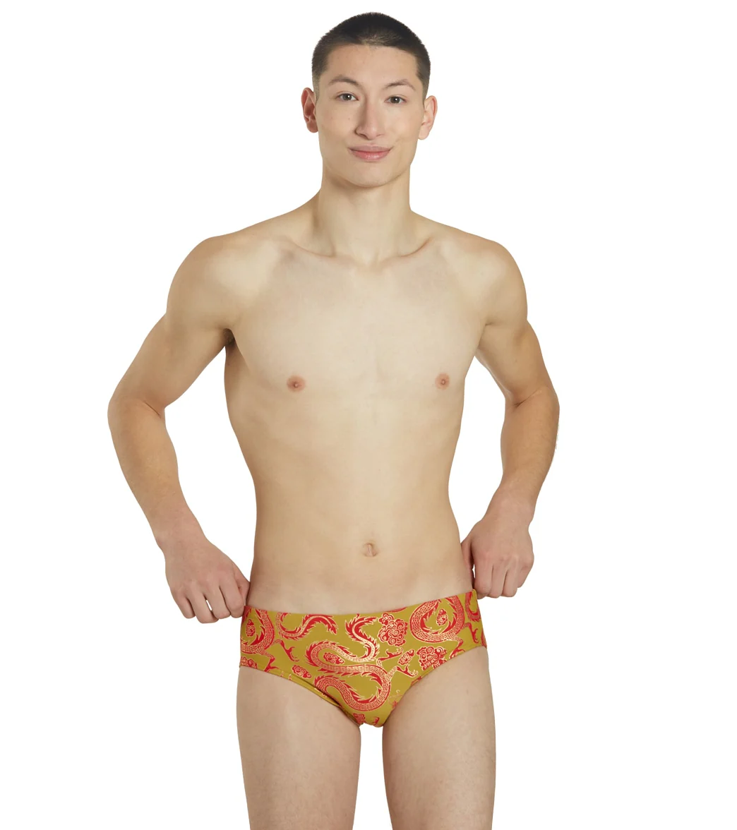 Sporti Lunar Dragon Foil Brief Swimsuit - Image 2