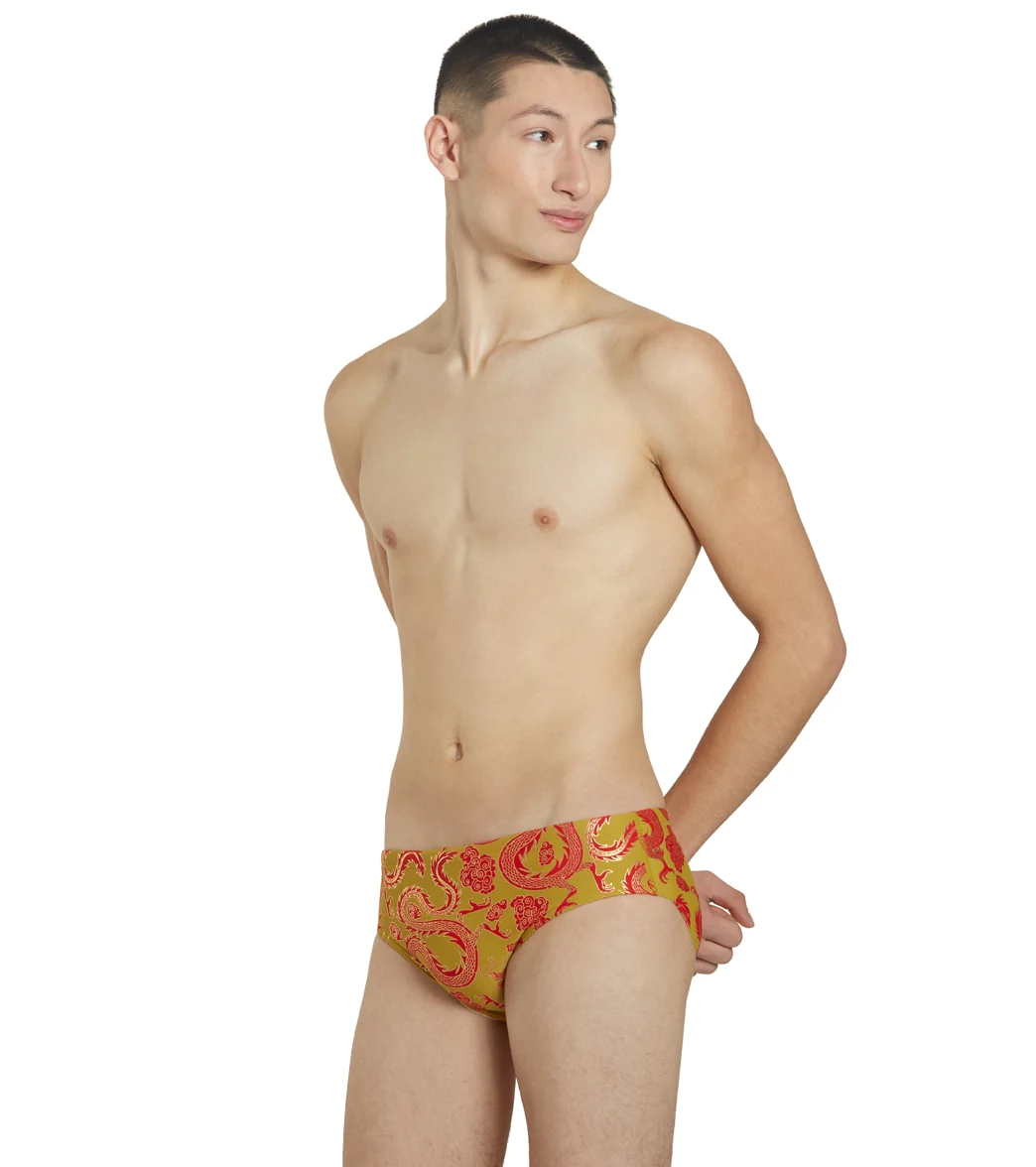 Sporti Lunar Dragon Foil Brief Swimsuit - Image 5
